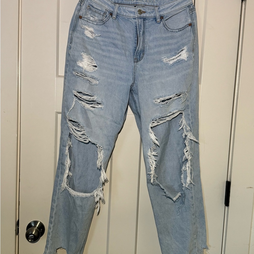 American Eagle Outfitters Blue Boyfriend Relaxed Denim